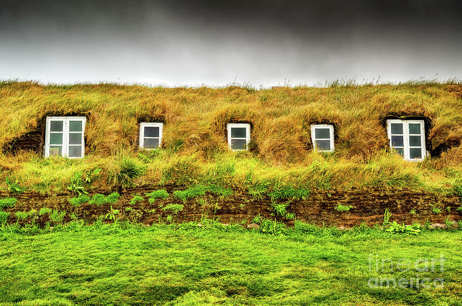 Iceland Turf Farmhouse Photograph by M G Whittingham