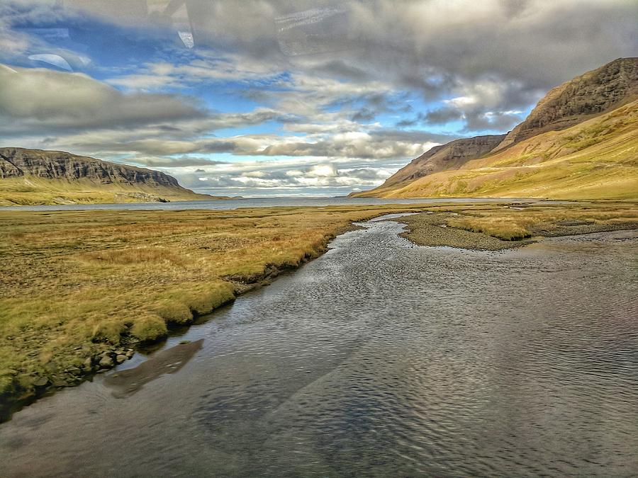 Iceland water and sky  Photograph by Yvonne Jasinski