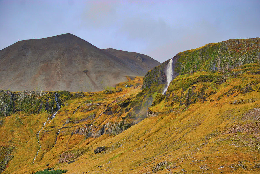 Icelandic Autumn Falls Photograph by Judy Cuddehe