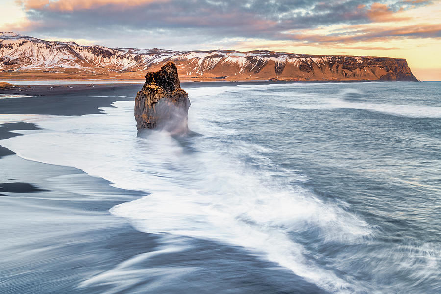 Icelandic Black Sand Beach II Photograph by Joan Carroll