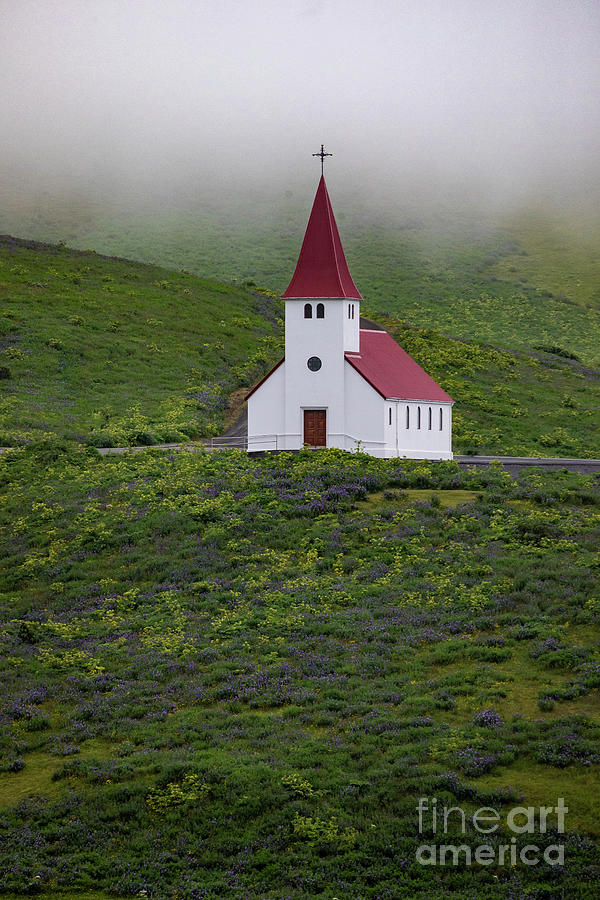 Icelandic Church Photograph by Erin Marie Davis
