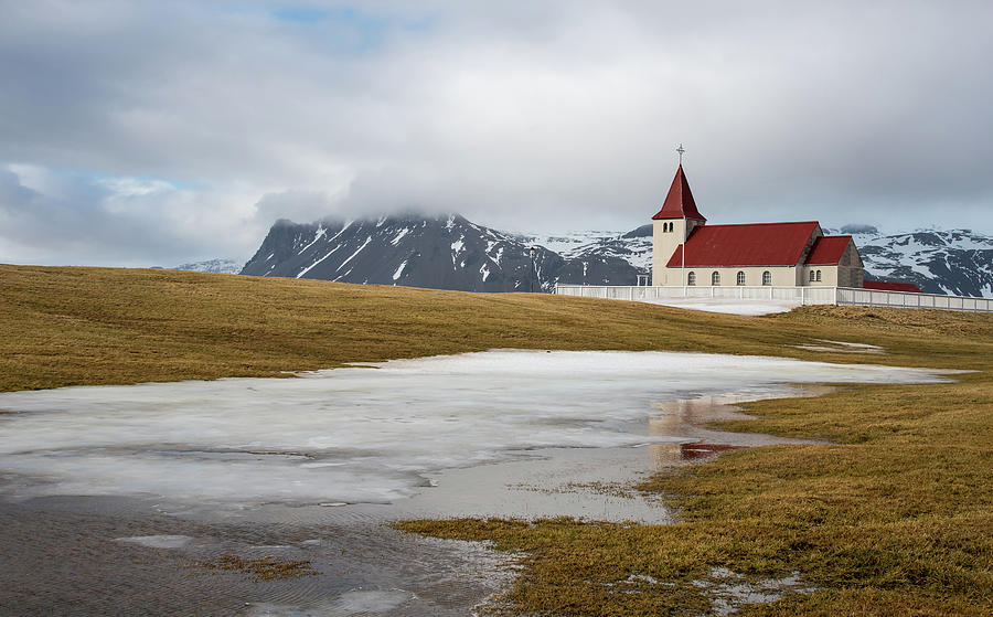 Icelandic church in snaefellsnes peninsula, Iceland. Stadastadakirkja chapel Photograph by Michalakis Ppalis