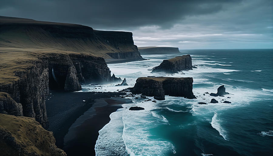Icelandic Coastline Digital Art by James Lloyd Icelandic Coastline Digital Art by James Lloyd