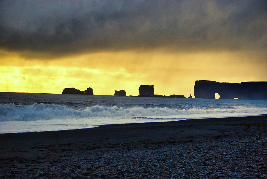 Icelandic Monoliths Photograph by Judy Cuddehe