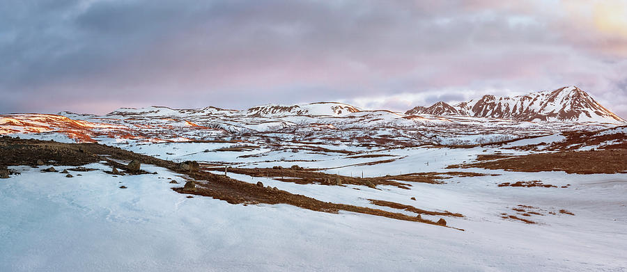 Icelandic Sunrise Panorama Photograph