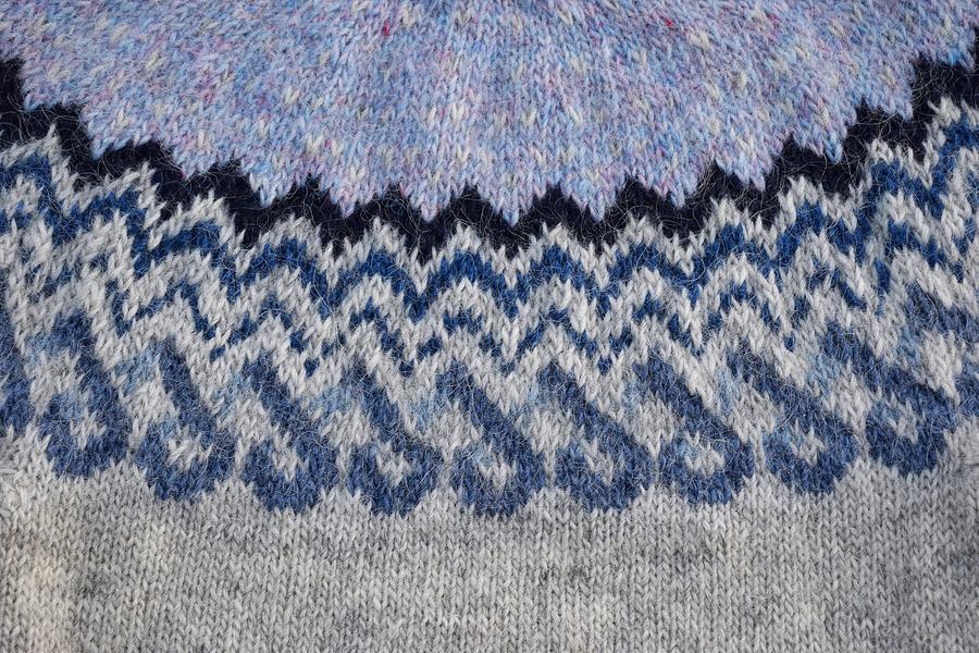 Icelandic sweater pattern - Fjordur Mixed Media by Elisa In Iceland ...
