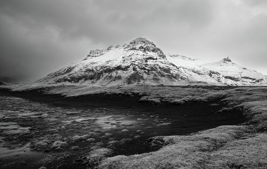 Icelanding mountain landscape. Snowy mountain winter Photograph by Michalakis Ppalis