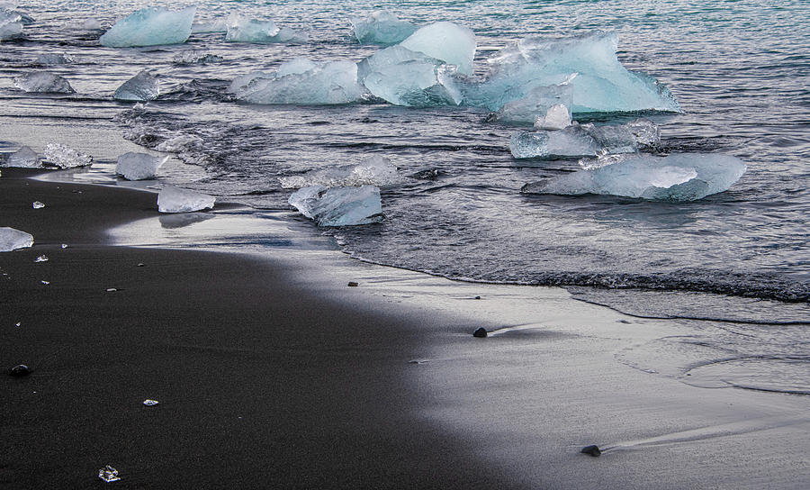 Icelands Diamond Beach Photograph by Marcy Wielfaert