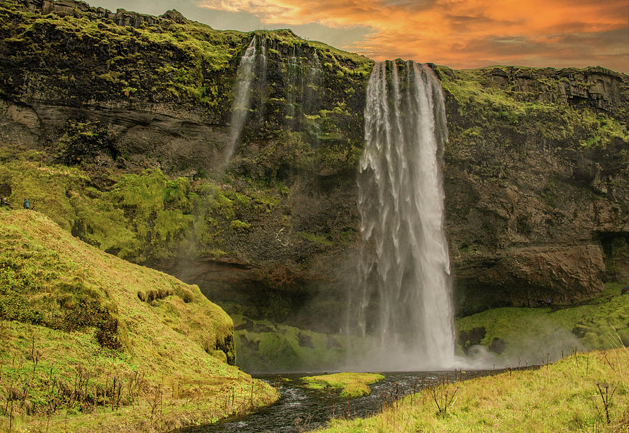 Icelands Seljalandsfoss Waterfall Photograph by Marcy Wielfaert