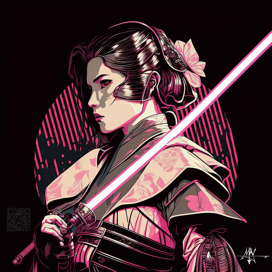 Ichikawa Kumehachi Padawan Learner Digital Art by Robert Fenwick May Jr