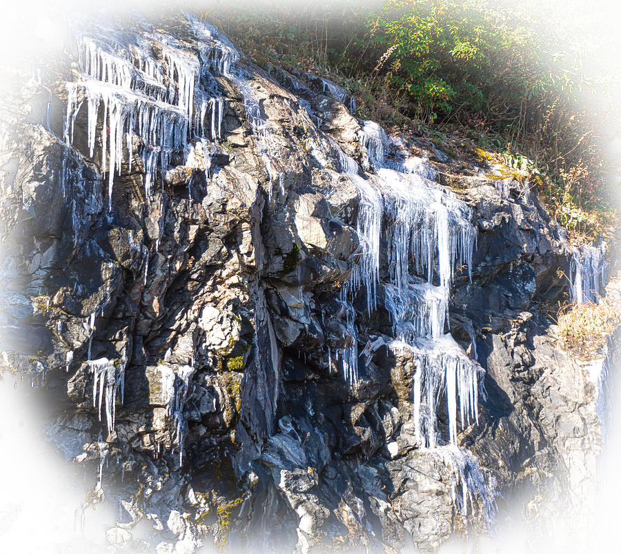 Icicle Formations at Graveyard Fields Photograph by Katherine Y Mangum