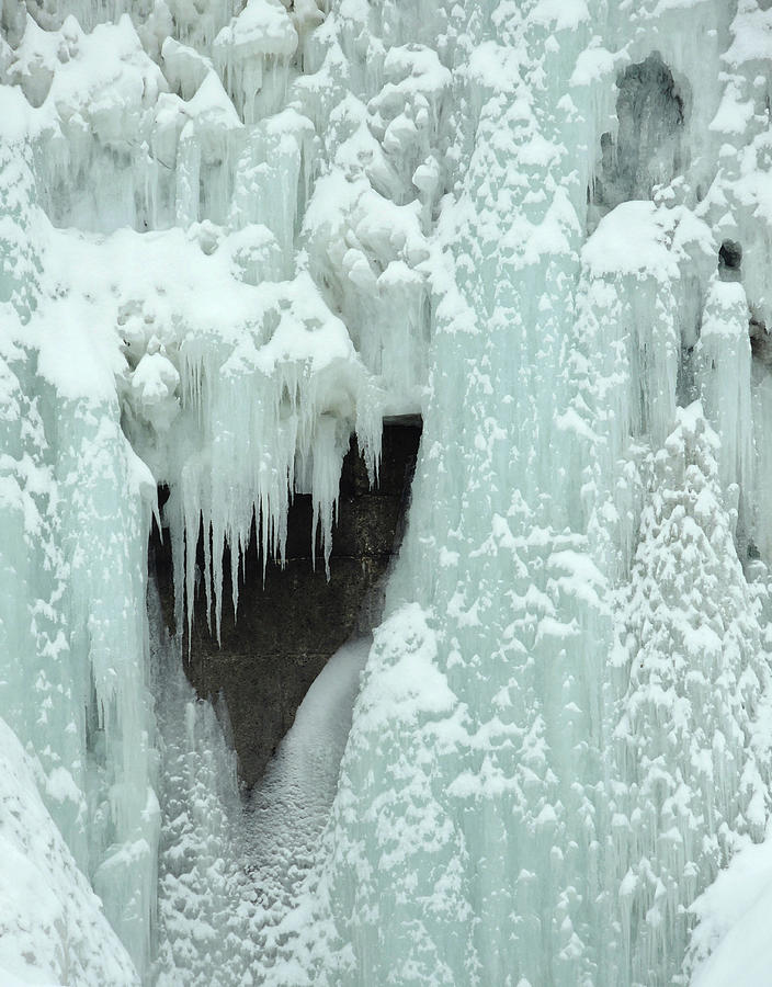 Icicles of the Waterfall Photograph by Nancy Griswold
