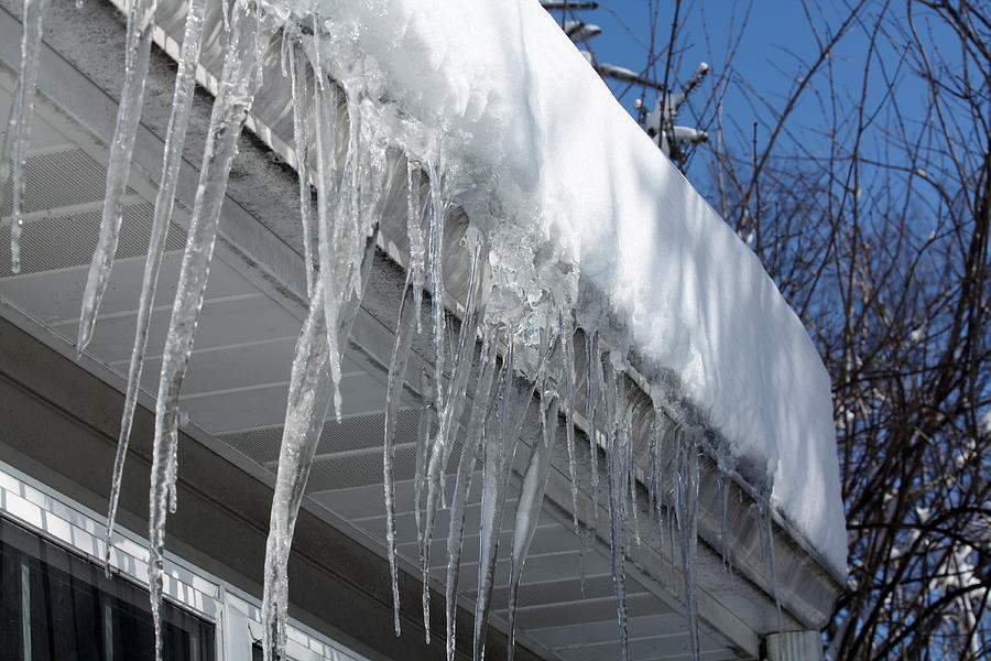 Icicles on the Roof Photograph by 2windspa Icicles on the Roof Photograph by 2windspa