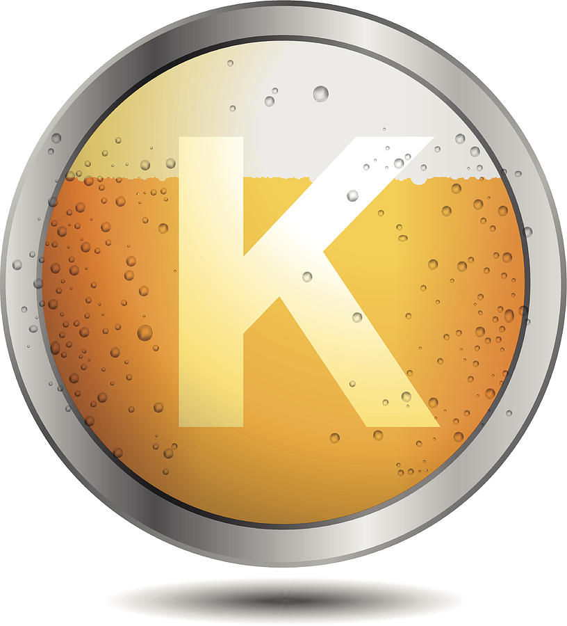 Icon Beer Alphabet Font K Drawing by Srattha