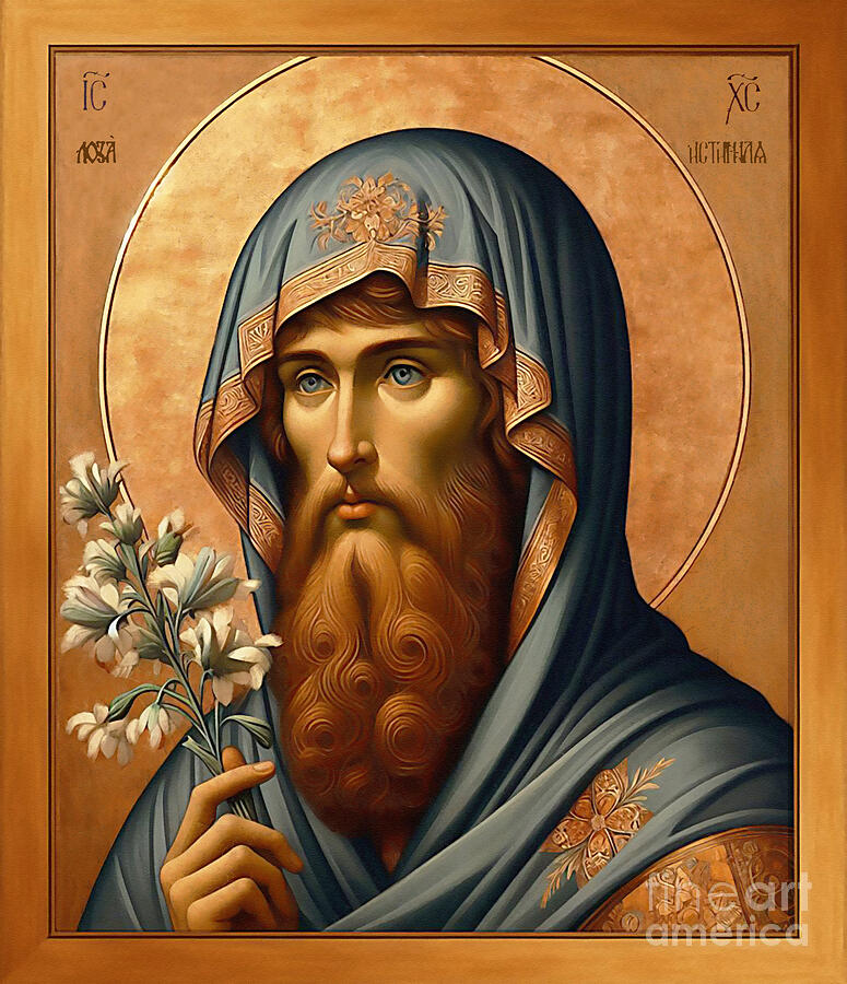 Byzantine Digital Art - Icon by Jerzy Czyz