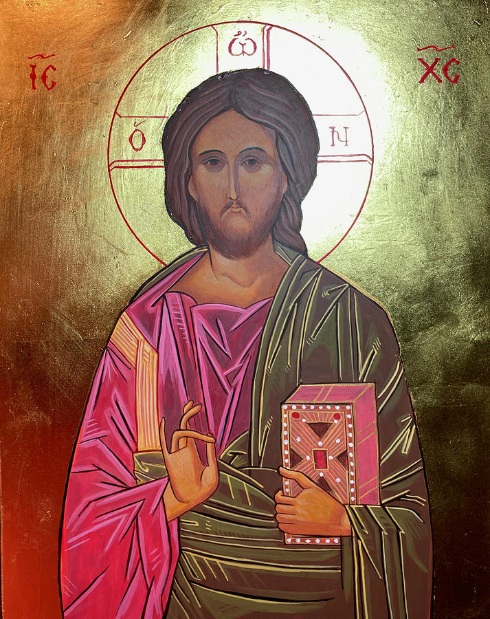 Icon of Jesus Painting by Holly Stone - Fine Art America