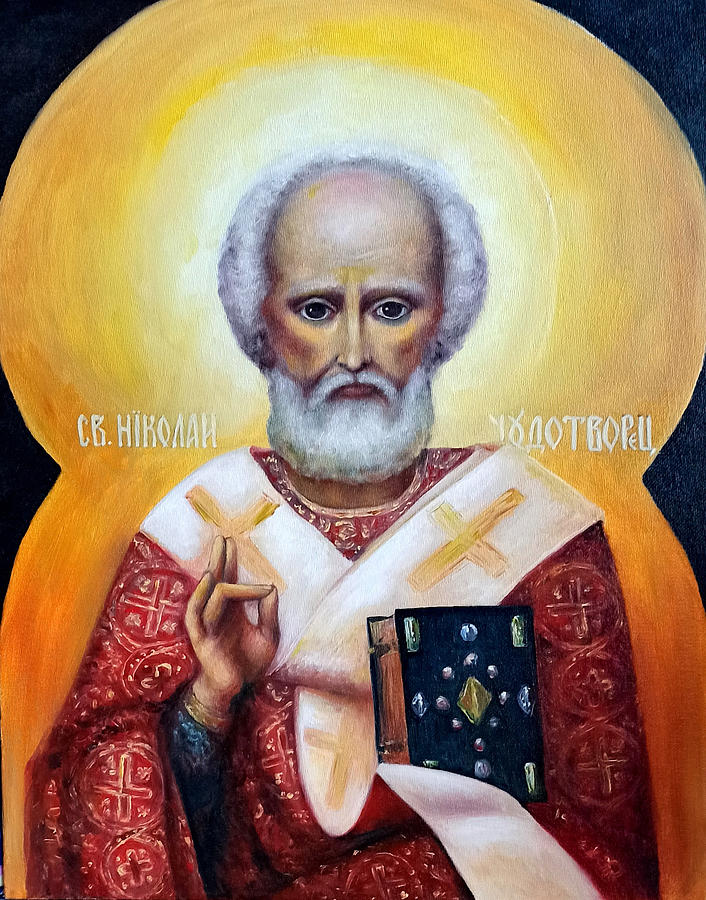 icon of St Nicholas the Wonderworker Painting