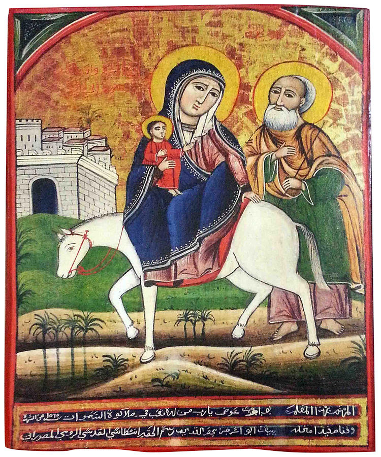 Icon of the Holy Family entering Egypt Photograph by Ehab Eskarous - Pixels