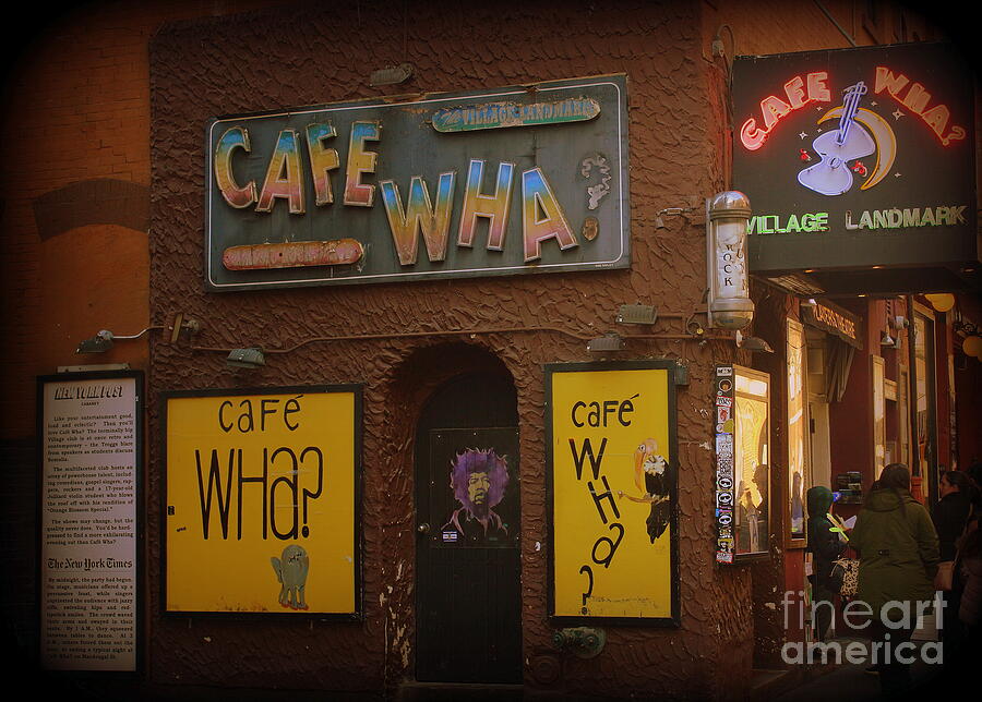 Jimi Hendrix Photograph - Iconic Cafe Wha?  NY City by Dora Sofia Caputo