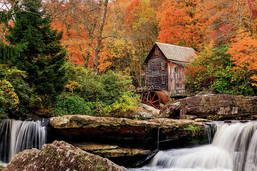 Iconic Mill at Babcock State Park Photograph by Walt Ebbert - Fine Art ...