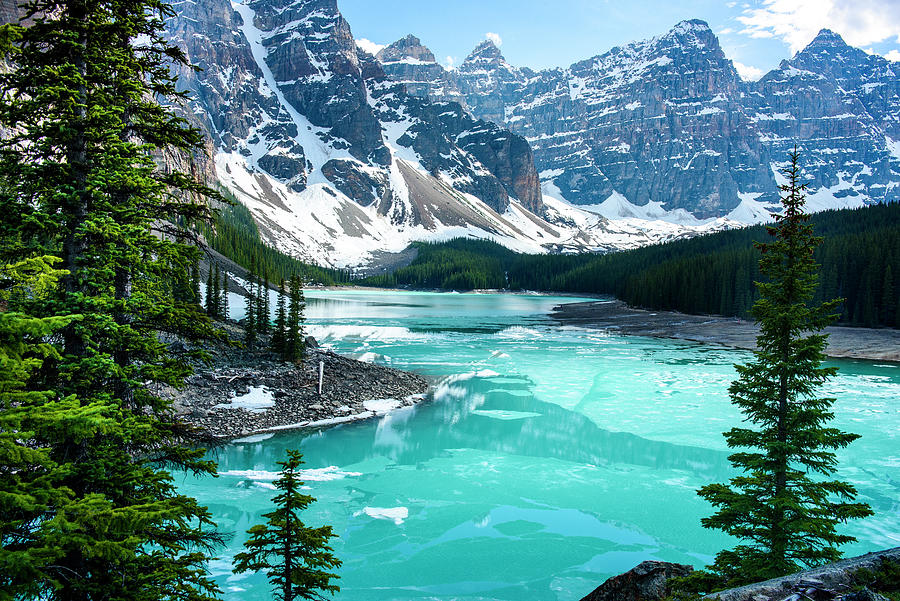 Iconic Moraine Lake view in Banff national park Photograph by Erwan ...