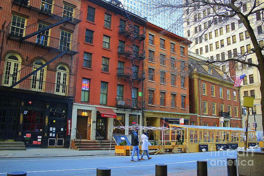 George Washington Photograph - Iconic Pearl Street, NYC by Dora Sofia Caputo