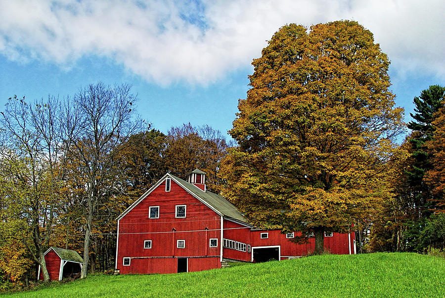 Iconic Vermont Red Barn Photograph by William Alexander - Fine Art America