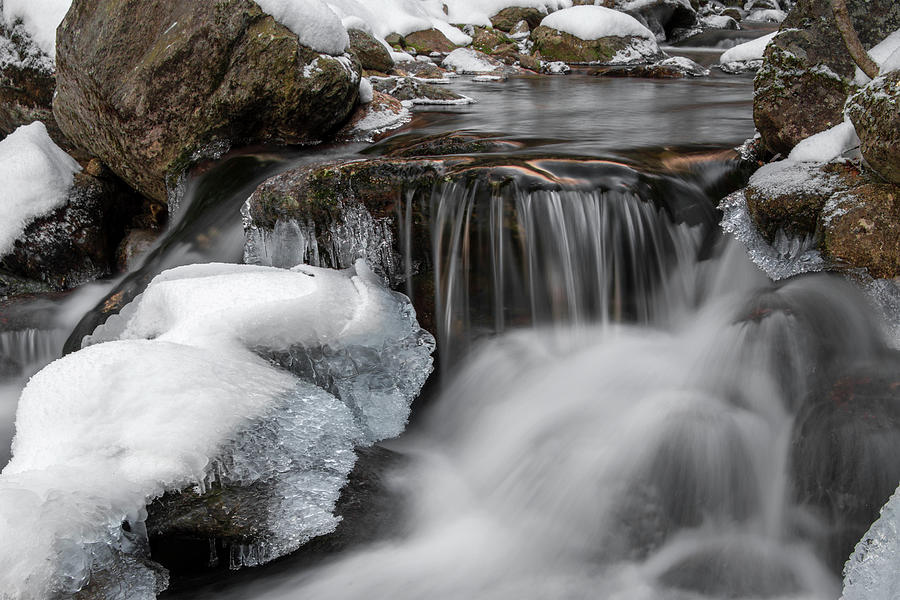 Icy Brook Photograph by White Mountain Images