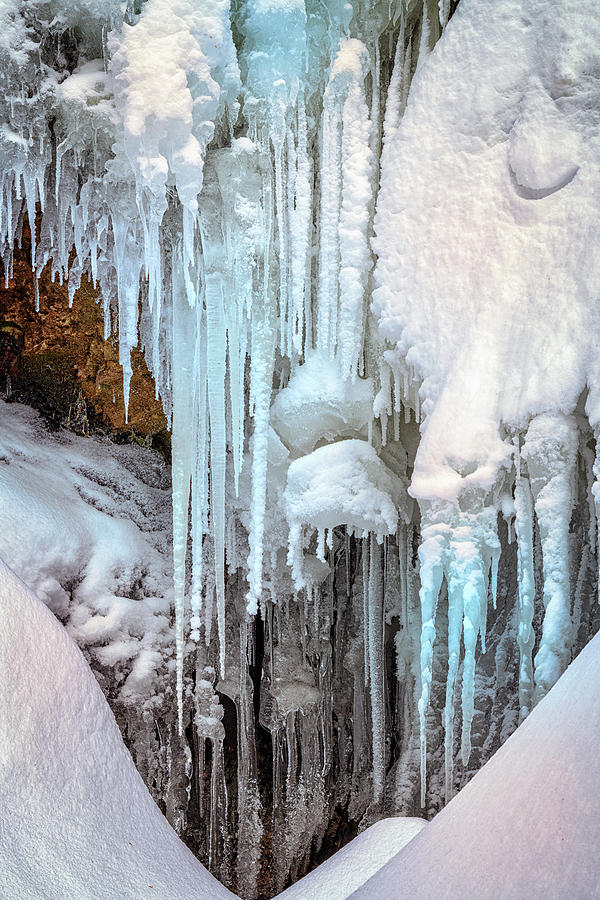 Winter Photograph - Icy Cascade by Rick Berk