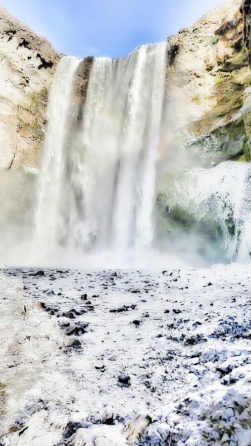 Icy Falls of Skogafalls Photograph by Christopher Maxum