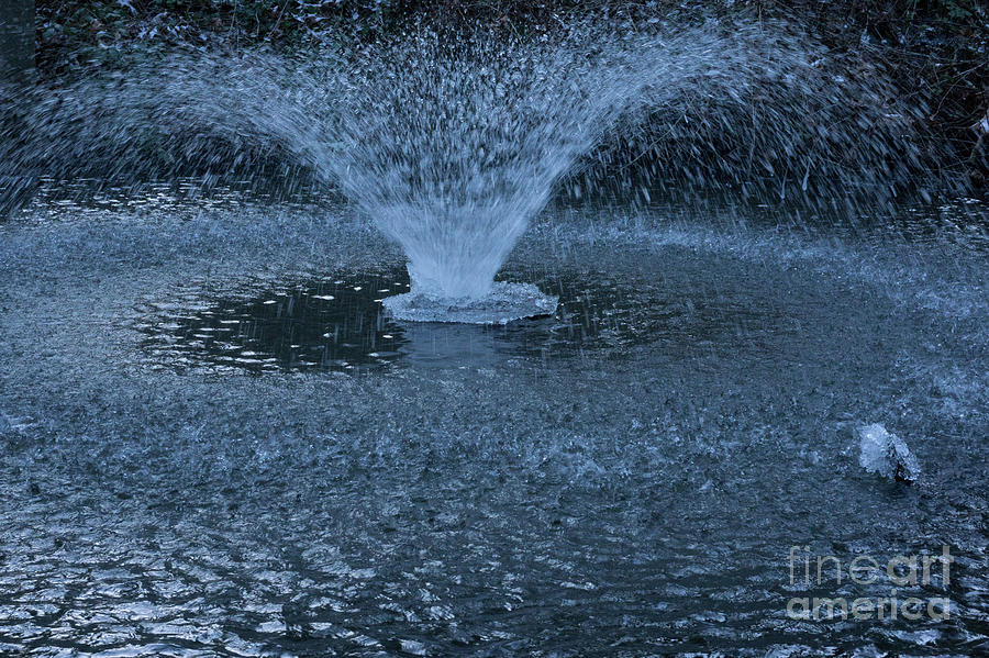 Icy Fountain Photograph by Jill Greenaway