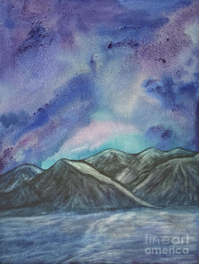 Icy Mountains Painting by Lisa Neuman