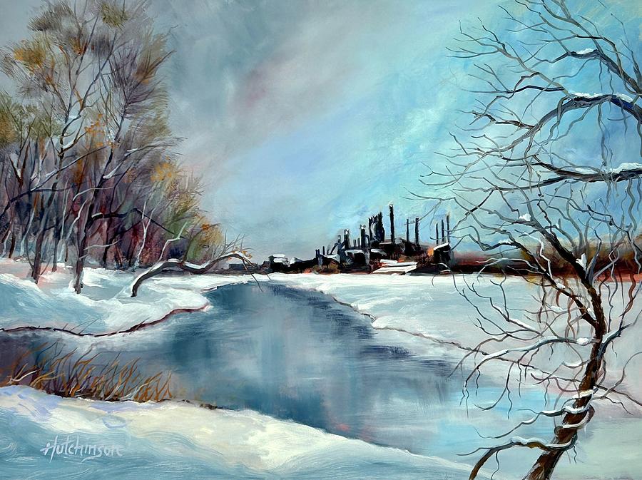 Winter Painting - Icy Silence by Diane Hutchinson