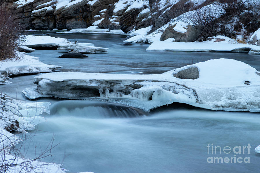 Icy Smooth South Platte River Photograph by Steven Krull