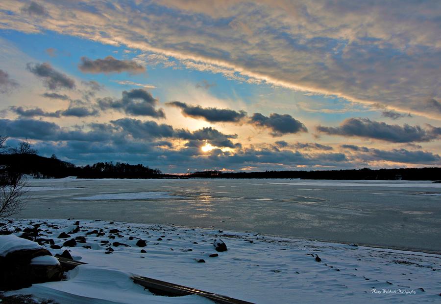 Icy Sunset Photograph by Mary Walchuck
