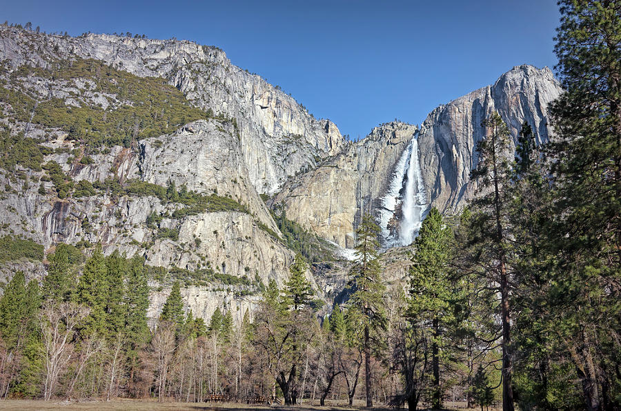 Icy Upper Yosemite Falls Photograph
