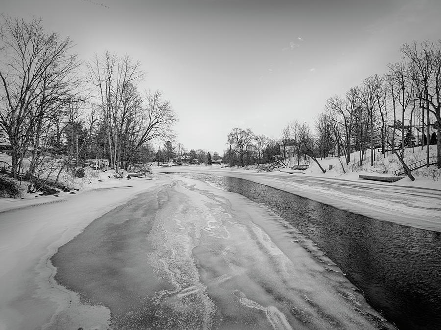 Icy Water Mono Photograph by Frederick Belin - Fine Art America