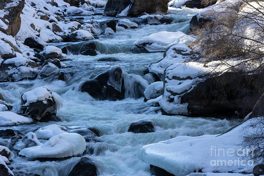 Icy Waters of the South Platte River Photograph by Steven Krull