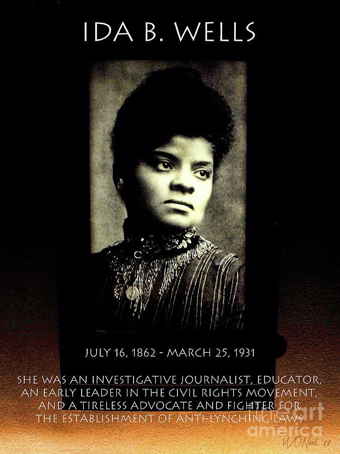 A Portrait of Ida B. Wells Poster Digital Art by Walter Neal - Fine Art ...