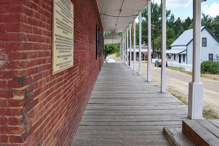 Idaho City Idaho Courthouse with wood sidewalks Photograph by Mike Worley Idaho City Idaho Courthouse with wood sidewalks Photograph by Mike Worley