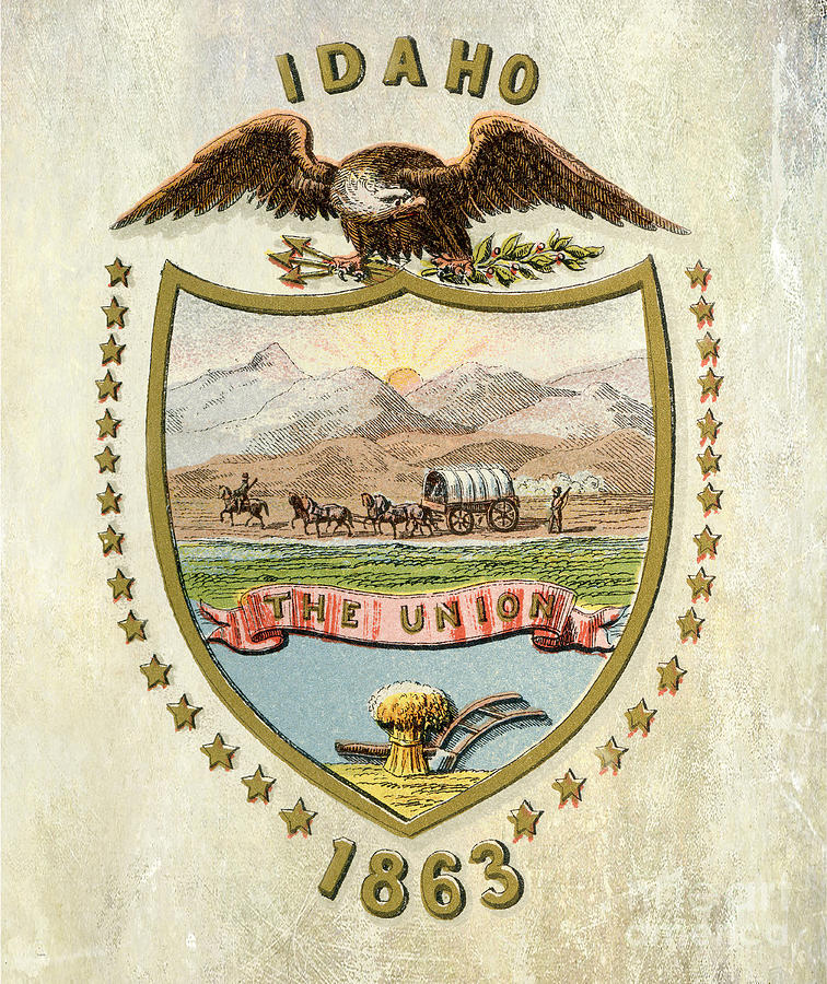Idaho Coat of Arms 1876 Photograph by Jon Neidert