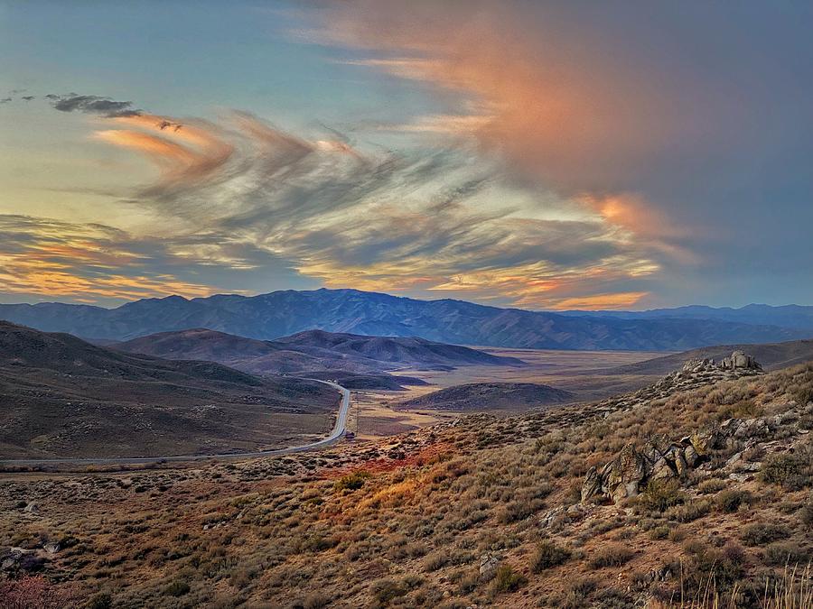 Idaho Mountain Sunset Photograph by Jerry Abbott