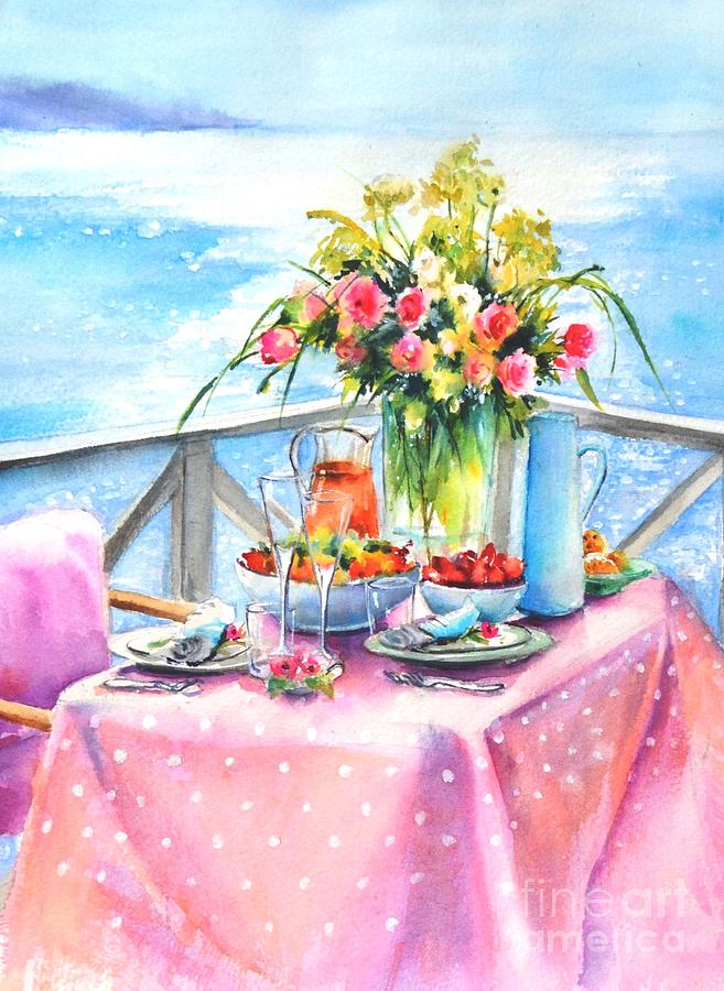 Ideal breakfast Painting by Betty M M Wong