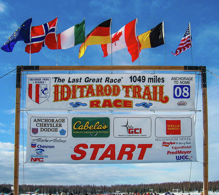 Iditarod Dog Sled Race - Official Starting Point Photograph