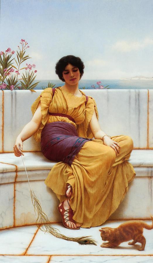 Idleness Painting by John William Godward English - Fine Art America