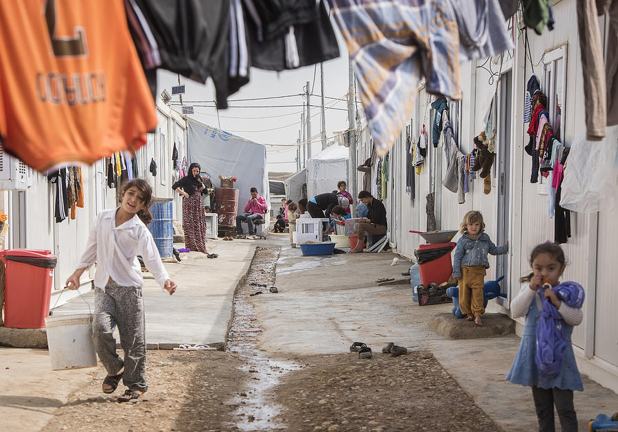 IDP Camp in kurdish autonomie region Photograph by Claudiad