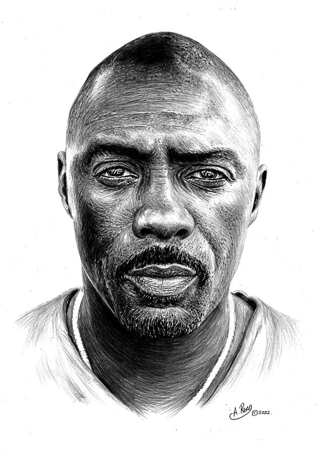 Idris Elba Drawing By Andrew Read 