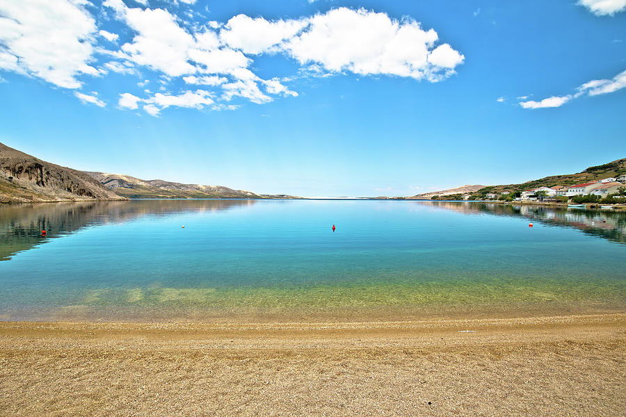 Idyllic coastal village of Metajna beach view, Island of Pag Photograph by Brch Photography