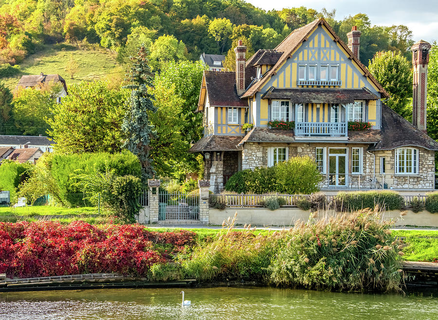Idyllic Life Along the Seine River, France Photograph by Marcy Wielfaert