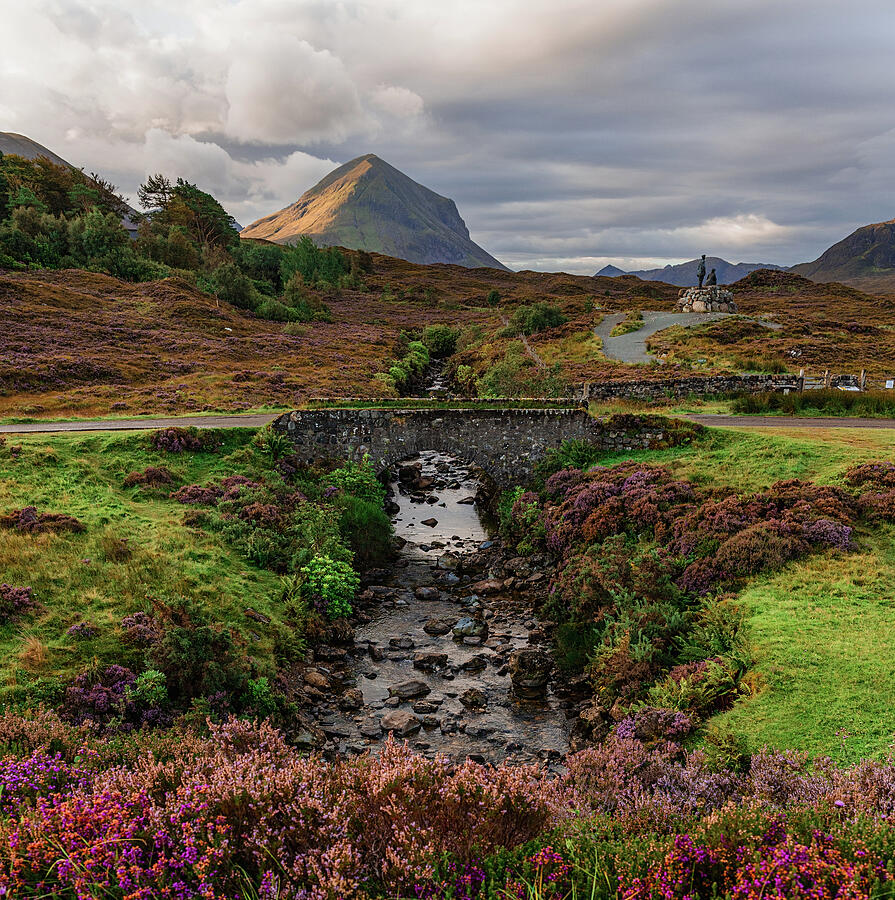 Idyllic Scottish Landscape with Bridge Photograph - Idyllic Scottish Bridge by Kevin Schwalbe